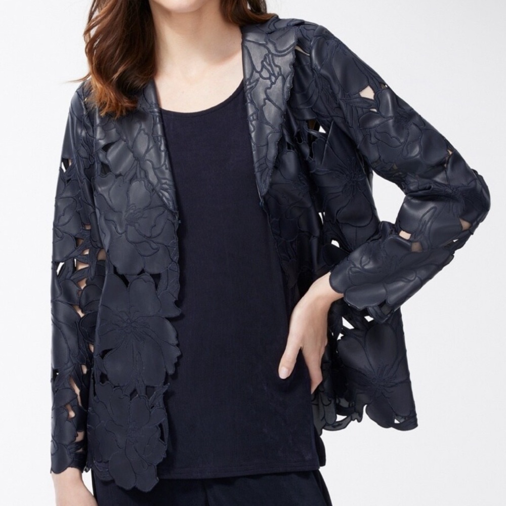 NWT Chico’s Faux Leather Jacket